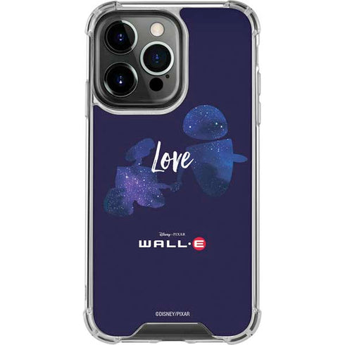 Disney Wall-E Love iPhone 14 Pro Clear Case