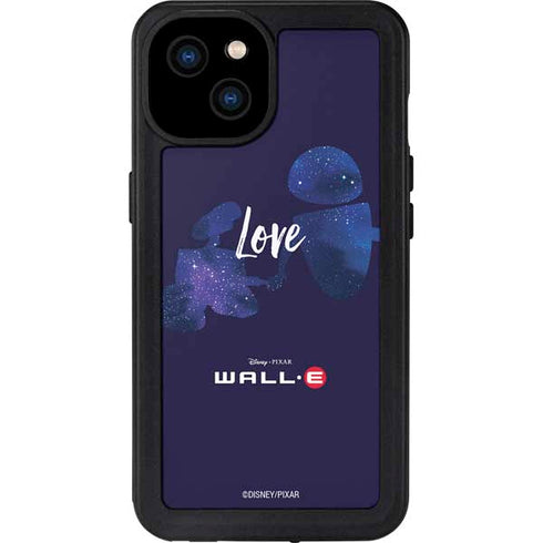 Disney Wall-E Love iPhone 15 Plus Waterproof Case