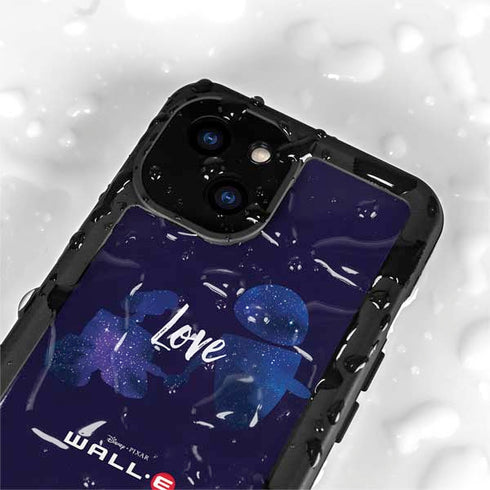 Disney Wall-E Love iPhone 15 Plus Waterproof Case