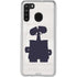 Disney Wall-E Silhouette Galaxy A21 Clear Case