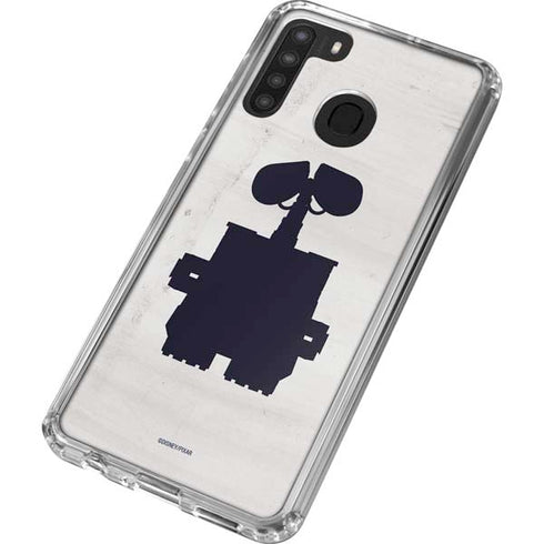 Disney Wall-E Silhouette Galaxy A21 Clear Case