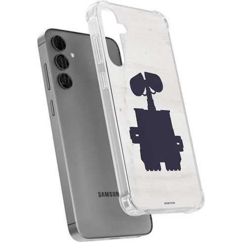 Disney Wall-E Silhouette Galaxy S24 Plus Clear Case