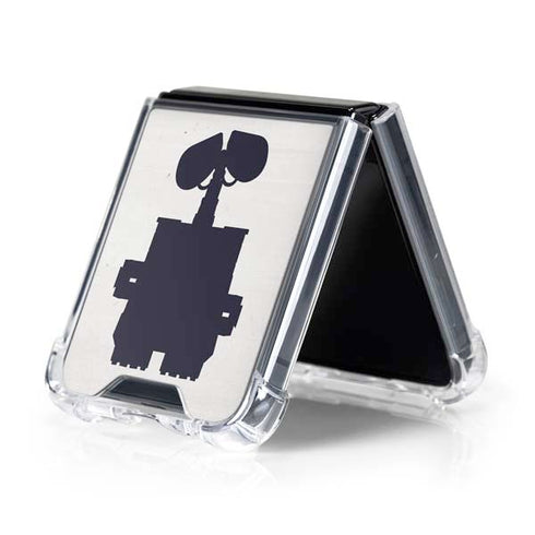 Disney Wall-E Silhouette Galaxy Z Flip5 5G Clear Case