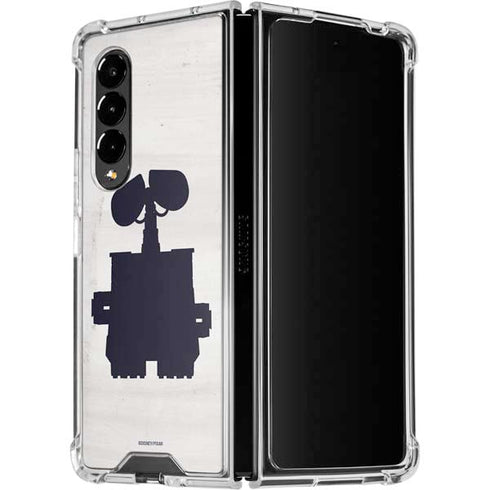 Disney Wall-E Silhouette Galaxy Z Fold4 5G Clear Case