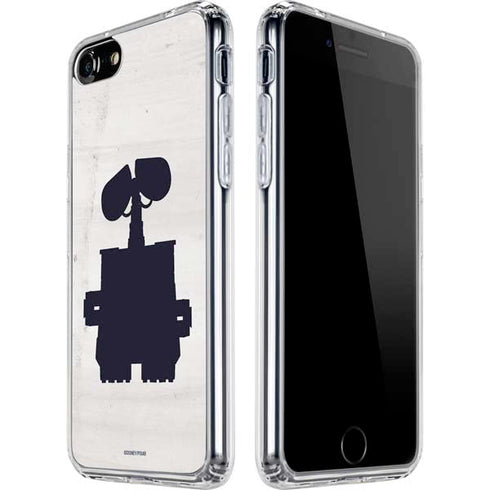 Disney Wall-E Silhouette iPhone SE (2nd & 3rd Gen) Clear Case