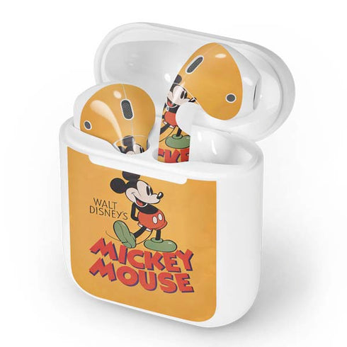 Disney Mickey Mouse Walt Disney Classic Character Apple AirPods Skin