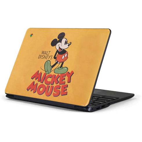 Disney Mickey Mouse Walt Disney Classic Character Samsung Chromebook Skin