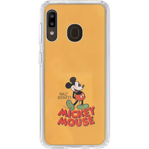 Disney Mickey Mouse Walt Disney Classic Character Galaxy A20 Clear Case
