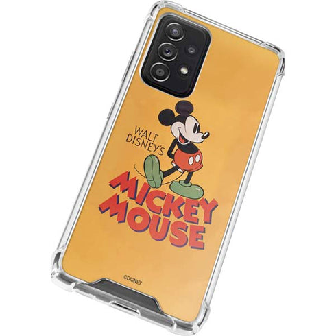 Disney Mickey Mouse Walt Disney Classic Character Galaxy A52 5G Clear Case