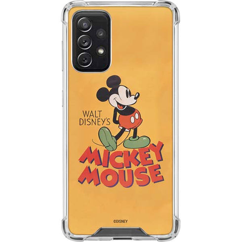Disney Mickey Mouse Walt Disney Classic Character Galaxy A72 5G Clear Case
