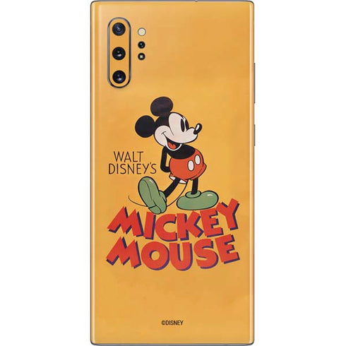 Disney Mickey Mouse Walt Disney Classic Character Galaxy Note 10 Plus Skin