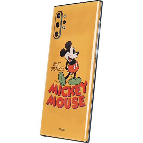 Disney Mickey Mouse Walt Disney Classic Character Galaxy Note 10 Plus Skin