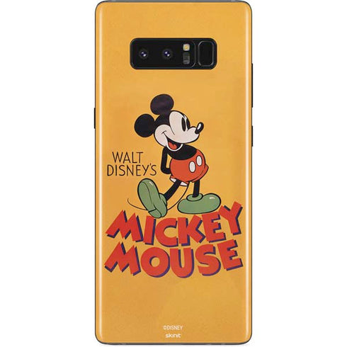Disney Mickey Mouse Walt Disney Classic Character Galaxy Note 8 Skin