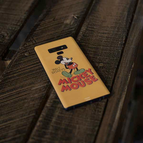 Disney Mickey Mouse Walt Disney Classic Character Galaxy Note 9 Skin