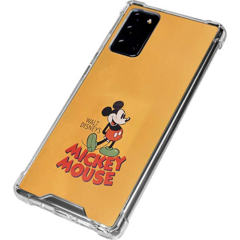 Disney Mickey Mouse Walt Disney Classic Character Galaxy Note20 5G Clear Case