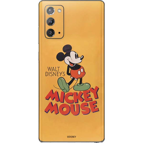 Disney Mickey Mouse Walt Disney Classic Character Galaxy Note20 5G Skin