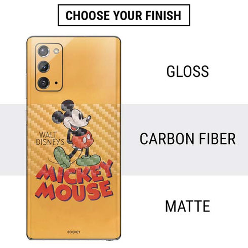 Disney Mickey Mouse Walt Disney Classic Character Galaxy Note20 5G Skin