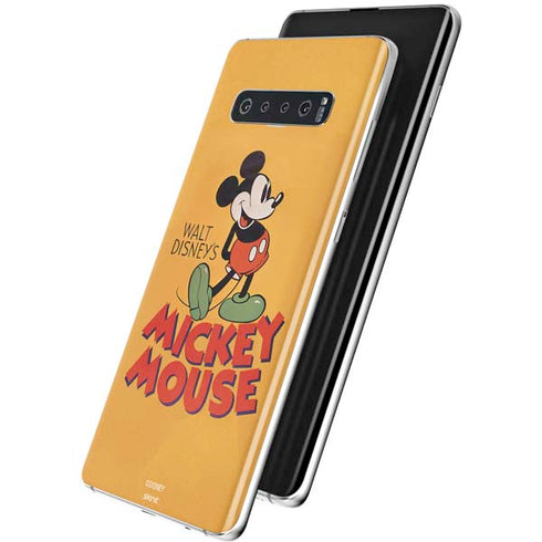 Disney Mickey Mouse Walt Disney Classic Character Galaxy S10 Plus Skin