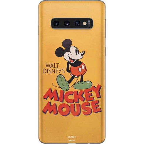 Disney Mickey Mouse Walt Disney Classic Character Galaxy S10 Skin