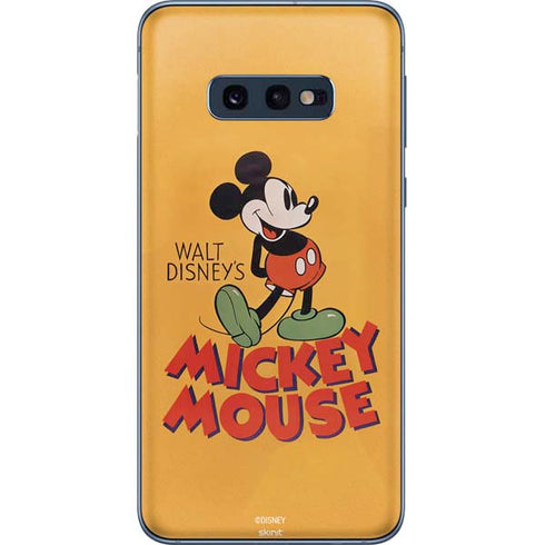 Disney Mickey Mouse Walt Disney Classic Character Galaxy S10e Skin