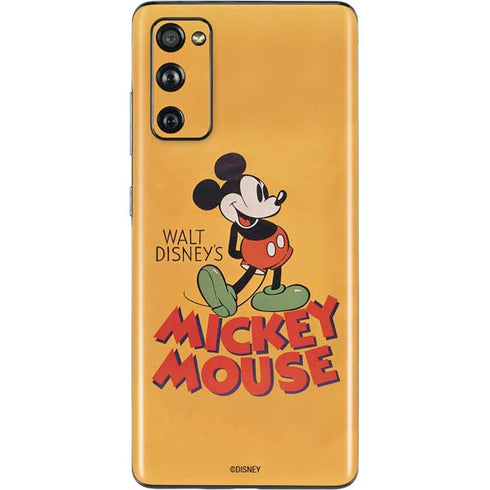 Disney Mickey Mouse Walt Disney Classic Character Galaxy S20 Fan Edition Skin