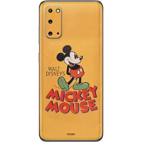 Disney Mickey Mouse Walt Disney Classic Character Galaxy S20 Skin