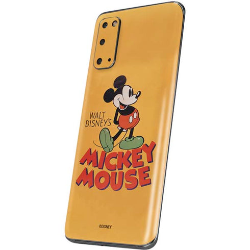 Disney Mickey Mouse Walt Disney Classic Character Galaxy S20 Skin