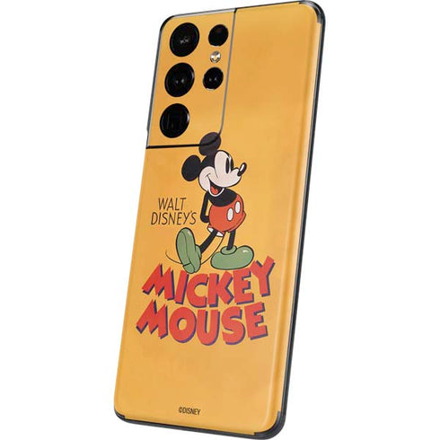 Disney Mickey Mouse Walt Disney Classic Character Galaxy S21 Ultra 5G Skin