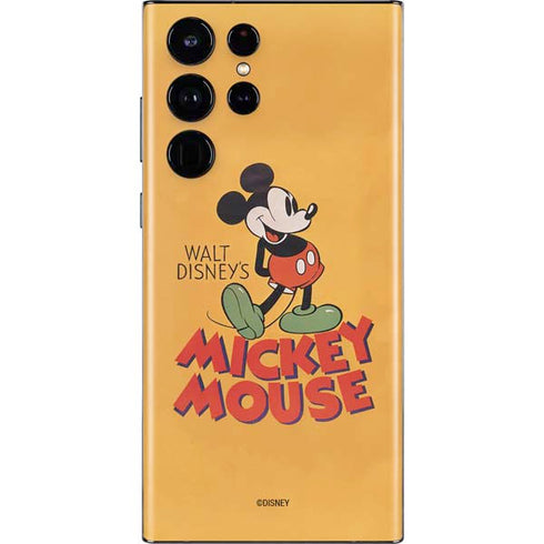 Disney Mickey Mouse Walt Disney Classic Character Galaxy S22 Ultra Skin