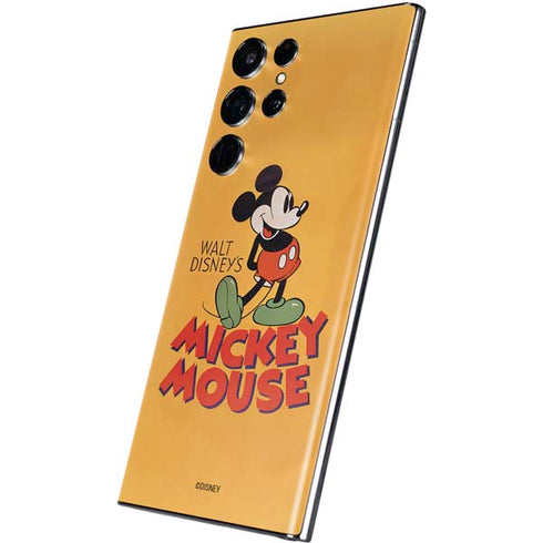 Disney Mickey Mouse Walt Disney Classic Character Galaxy S22 Ultra Skin