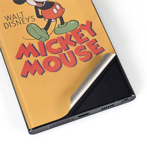 Disney Mickey Mouse Walt Disney Classic Character Galaxy S22 Ultra Skin