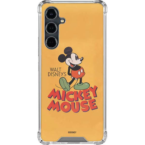 Disney Mickey Mouse Walt Disney Classic Character Galaxy S23 FE Clear Case