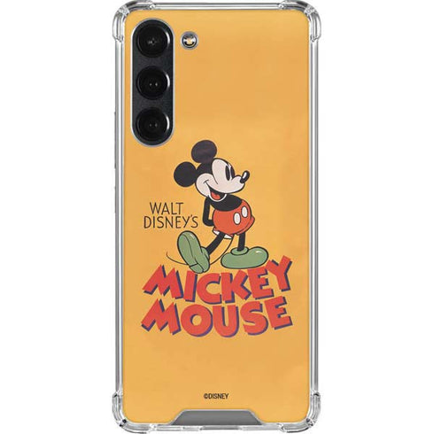 Disney Mickey Mouse Walt Disney Classic Character Galaxy S23 Plus Clear Case