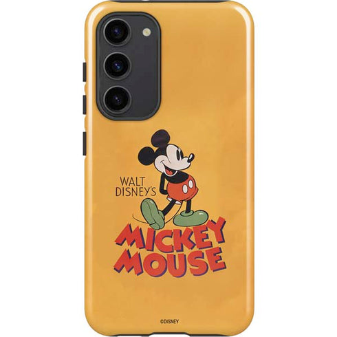 Disney Mickey Mouse Walt Disney Classic Character Galaxy S23 Plus Pro Case