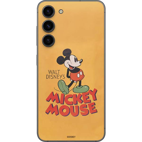 Disney Mickey Mouse Walt Disney Classic Character Galaxy S23 Plus Skin