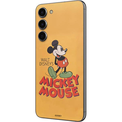 Disney Mickey Mouse Walt Disney Classic Character Galaxy S23 Plus Skin