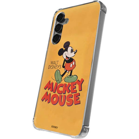 Disney Mickey Mouse Walt Disney Classic Character Galaxy S24 Plus Clear Case