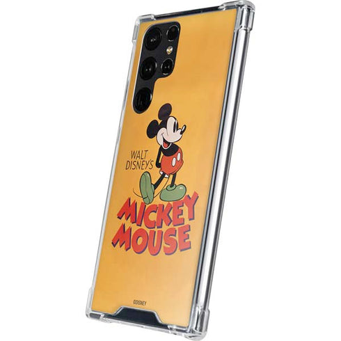 Disney Mickey Mouse Walt Disney Classic Character Galaxy S24 Ultra Clear Case