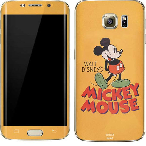 Disney Mickey Mouse Walt Disney Classic Character Galaxy S7 Edge Skin