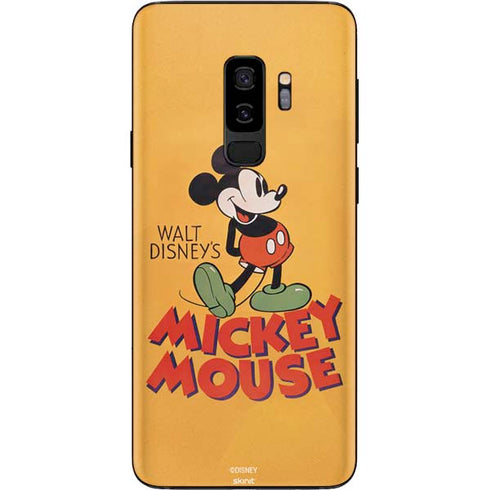 Disney Mickey Mouse Walt Disney Classic Character Galaxy S9 Plus Skin