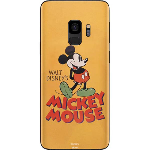 Disney Mickey Mouse Walt Disney Classic Character Galaxy S9 Skin