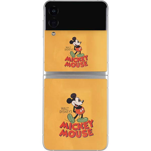 Disney Mickey Mouse Walt Disney Classic Character Galaxy Z Flip4 5G Skin