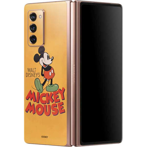 Disney Mickey Mouse Walt Disney Classic Character Galaxy Z Fold2 5G Skin
