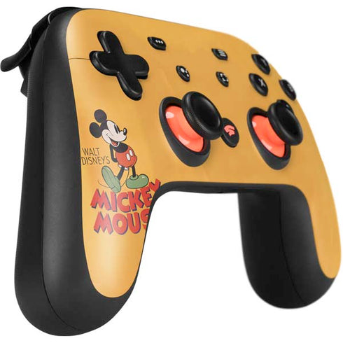 Disney Mickey Mouse Walt Disney Classic Character Google Stadia Controller Skin