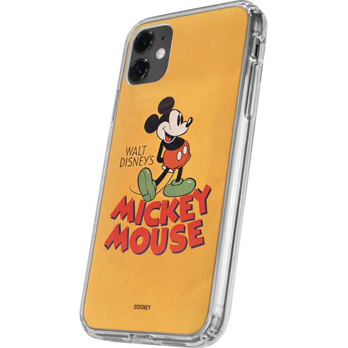 Disney Mickey Mouse Walt Disney Classic Character iPhone 11 Clear Case