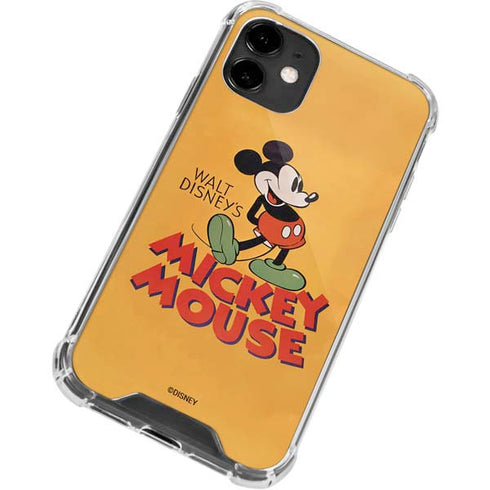 Disney Mickey Mouse Walt Disney Classic Character iPhone 12 Clear Case