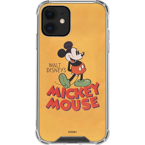 Disney Mickey Mouse Walt Disney Classic Character iPhone 12 Mini Clear Case