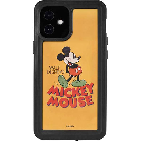Disney Mickey Mouse Walt Disney Classic Character iPhone 12 Mini Waterproof Case