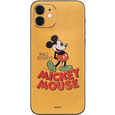 Disney Mickey Mouse Walt Disney Classic Character iPhone 12 Skin