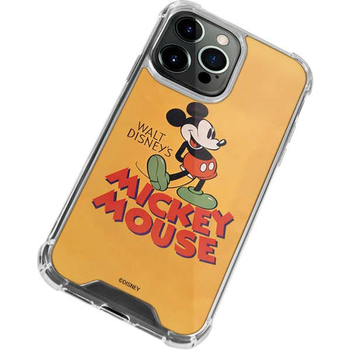 Disney Mickey Mouse Walt Disney Classic Character iPhone 13 Pro Clear Case